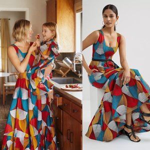ANTHROPOLOGIE Sika Geometric Maxi Dress
